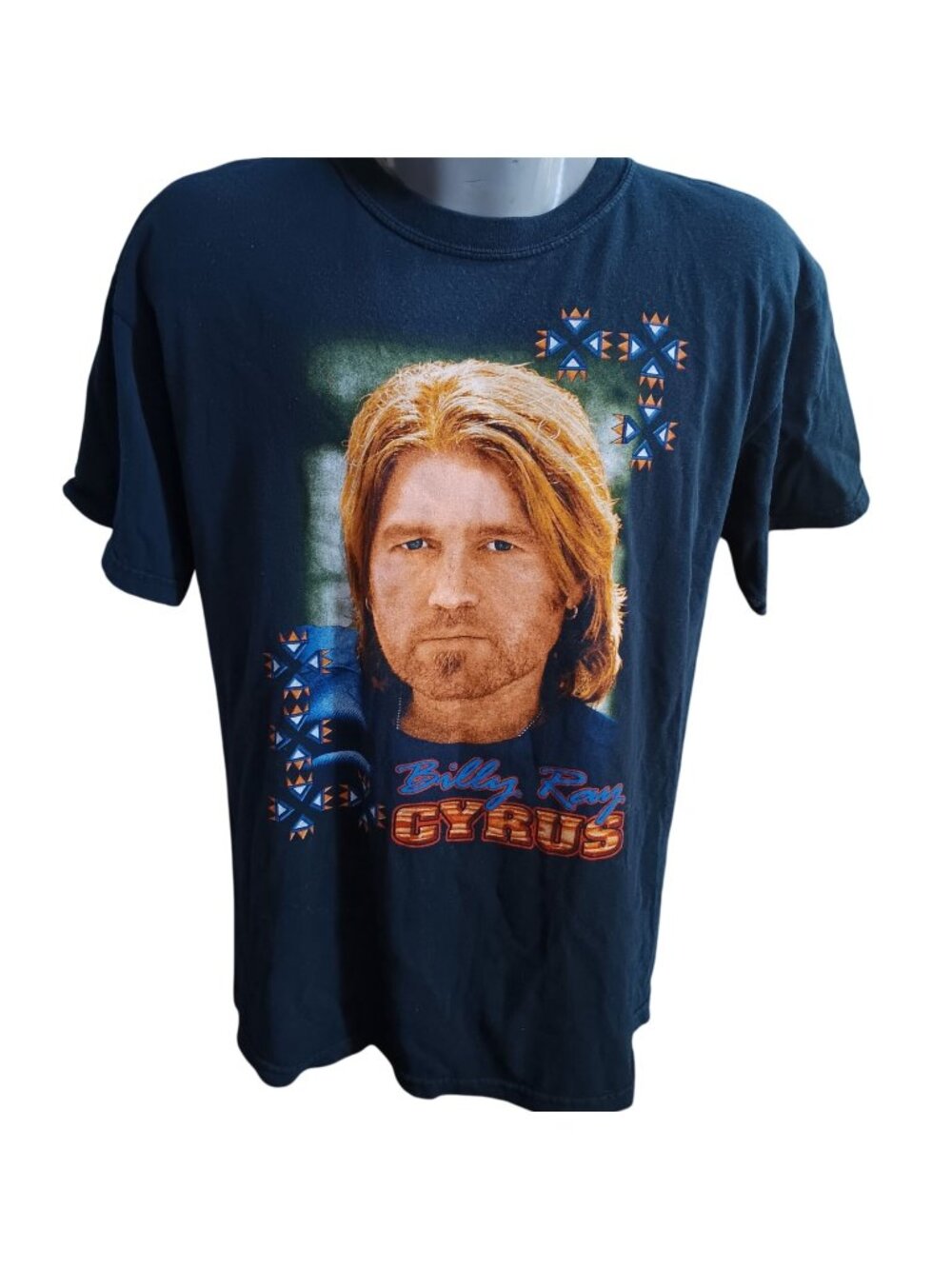Billy Ray Cyrus Men's Large T-Shirt 2005 Tour Gildan Country Music T-Shirt Black
